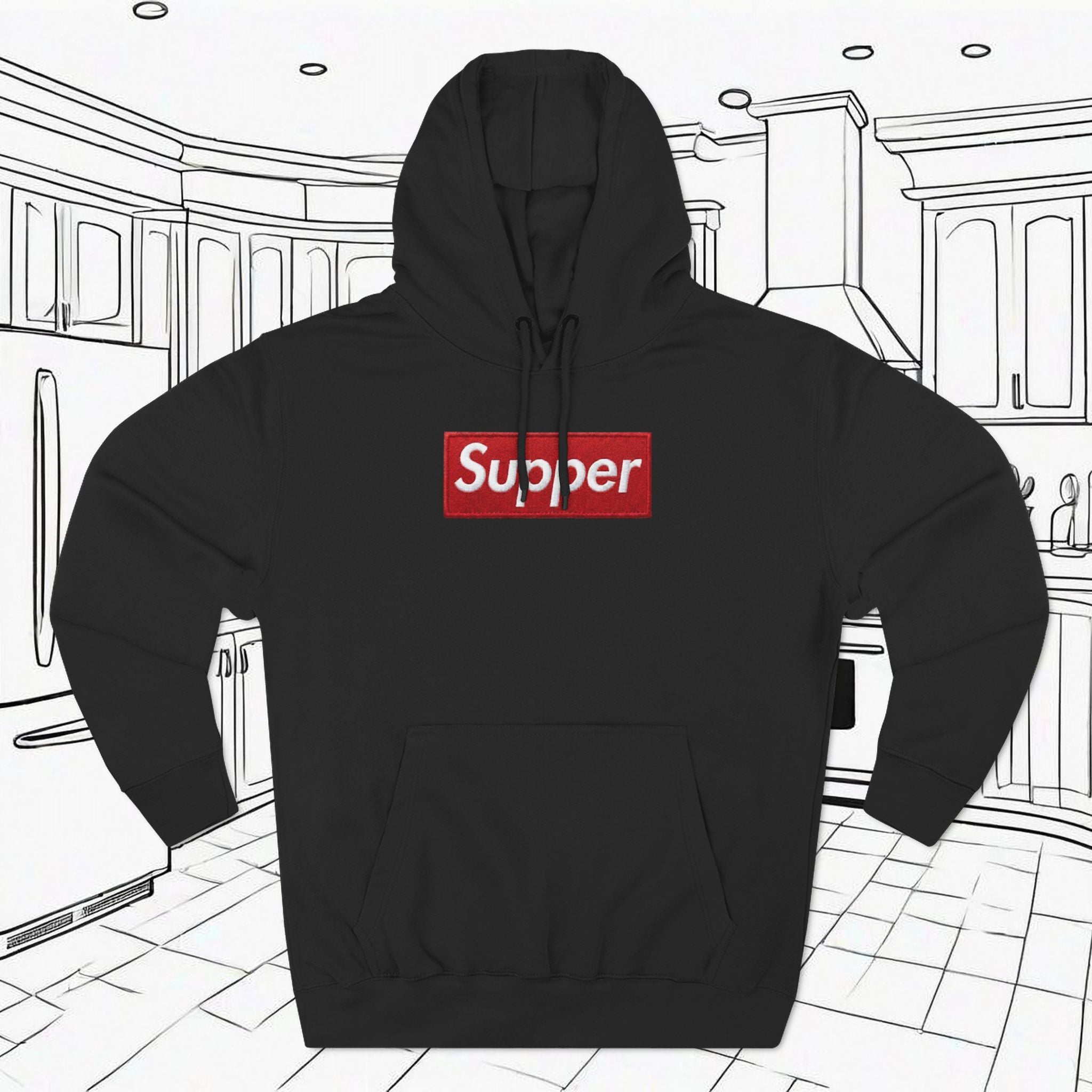 KNOCK OFF “Supper” Hooded Sweatshirt - 001